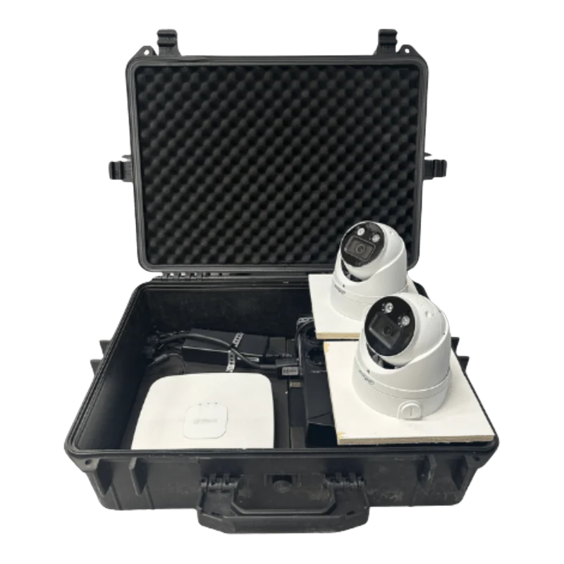Geopende Safety Box Camera met twee IP-camera's
